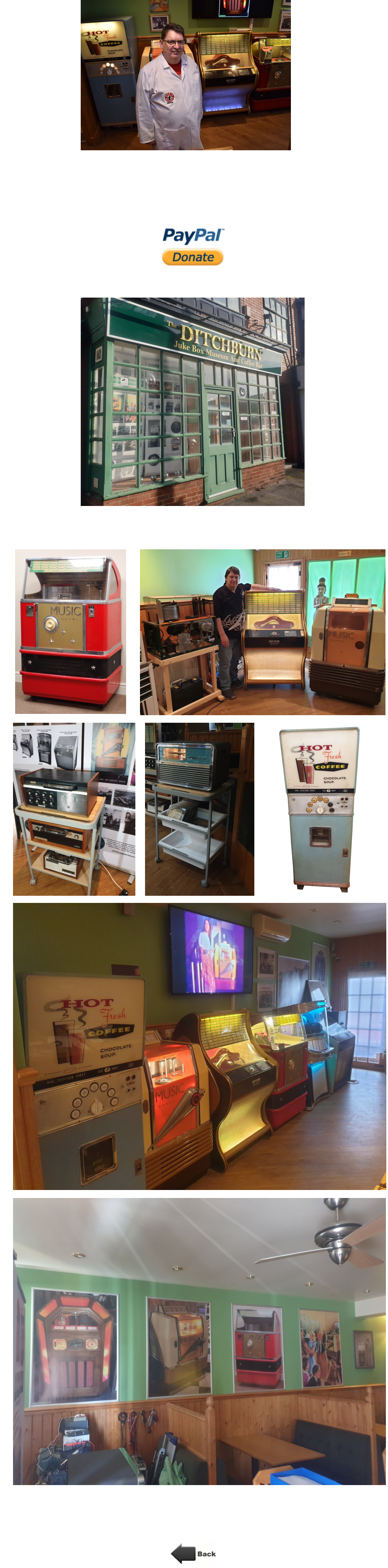 Welcome to the Ditchburn Jukebox Museum Website We will be opening to the public soon on May 1st 2025, We are looking forward to meeting everybody and sharing the history of the home of the British Jukebox, we are currently restoring more Ditchburn Jukebox machines for display in the Museum, if you would like to help us by the way of a donation please click on the link below           We have been able to install the new sign outside the building ready for the opening.         We currently have many Ditchburn exhibits that we are currently restoring to be working items on  display inside the museum, here are a selection of some of those items.        We look forward to you all visiting us soon, keep an eye on the whats new section for further museum updates.